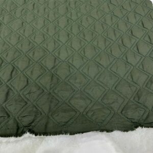 Çift Dikişli Kapitone Kumaş Haki