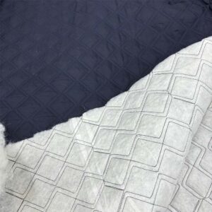 Çift Dikişli Kapitone Kumaş Lacivert