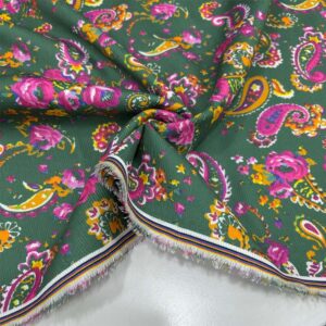 Desenli Fitilli Kadife Kumaş