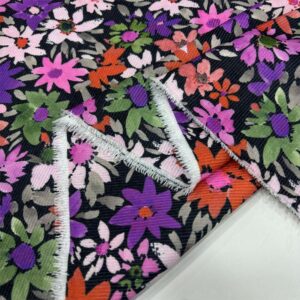 Desenli Fitilli Kadife Kumaş