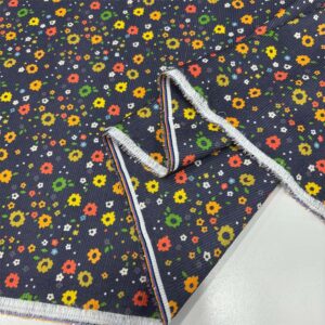 Desenli Fitilli Kadife Kumaş