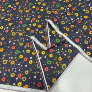 Desenli Fitilli Kadife Kumaş