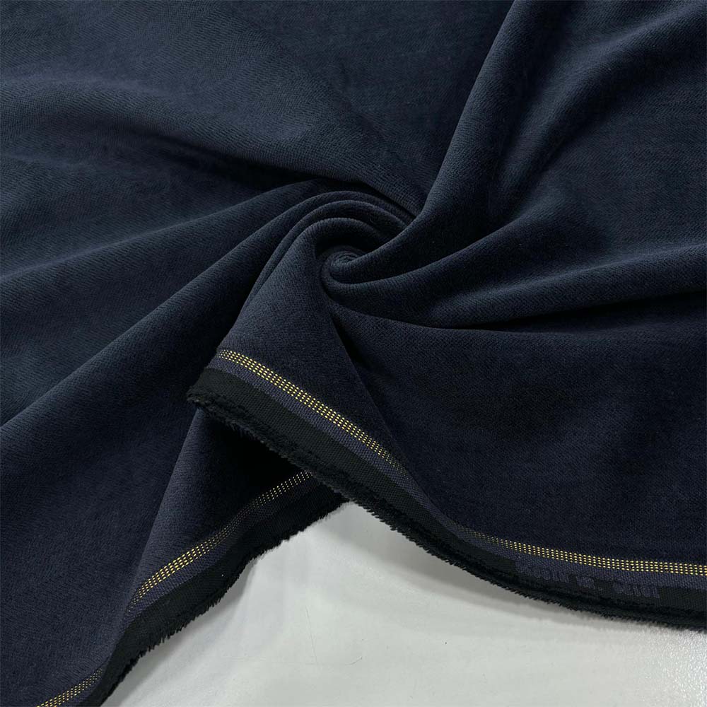 Kendinden Desenli Cotton Kadife Kumaş Lacivert Kendinden Desenli Cotton Kadife Kumaş Lacivert
