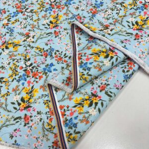 Desenli Fitilli Kadife Kumaş