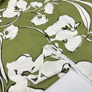 Desenli Viskon Keten Kumaş