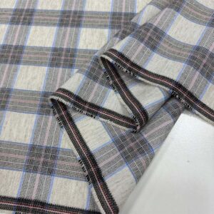 Ekose Ham Keten Kumaş