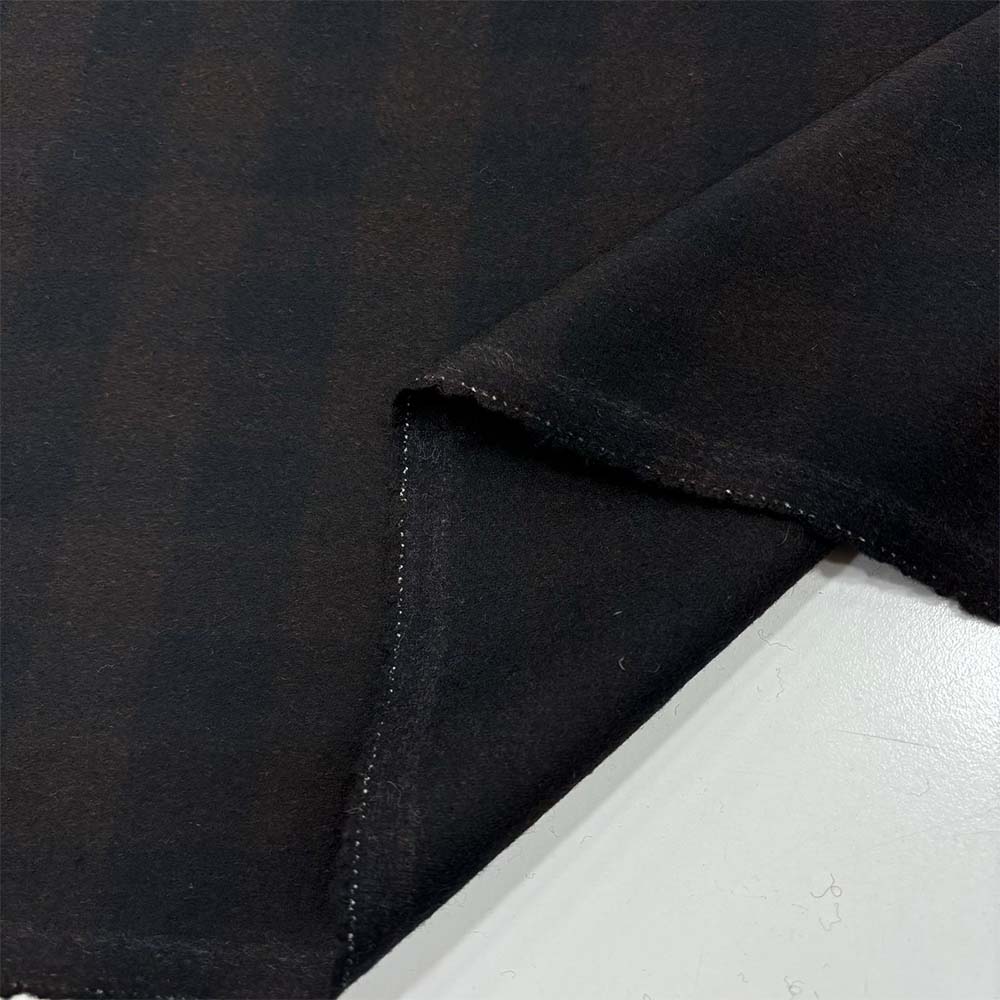 Ekose Yün Kaşmir Kumaş Siyah - Kahverengi Ekose Yün Kaşmir Kumaş Siyah - Kahverengi