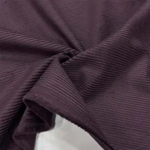 Fitilli Kadife Kumaş Mürdüm