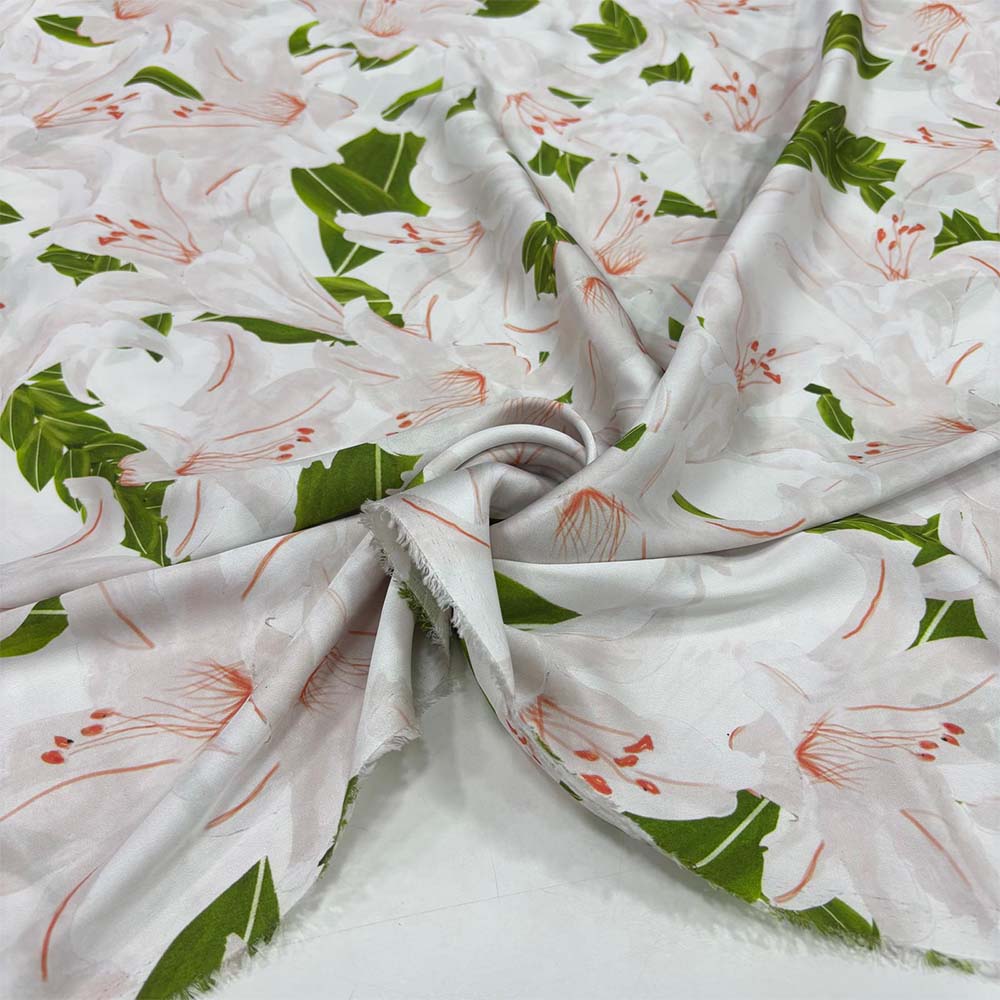 İpek Desenli Saten Kumaş İpek Desenli Saten Kumaş