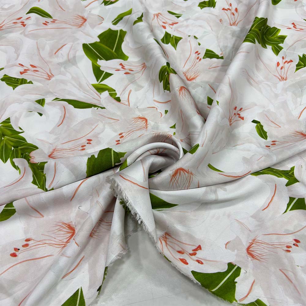 İpek Desenli Saten Kumaş İpek Desenli Saten Kumaş