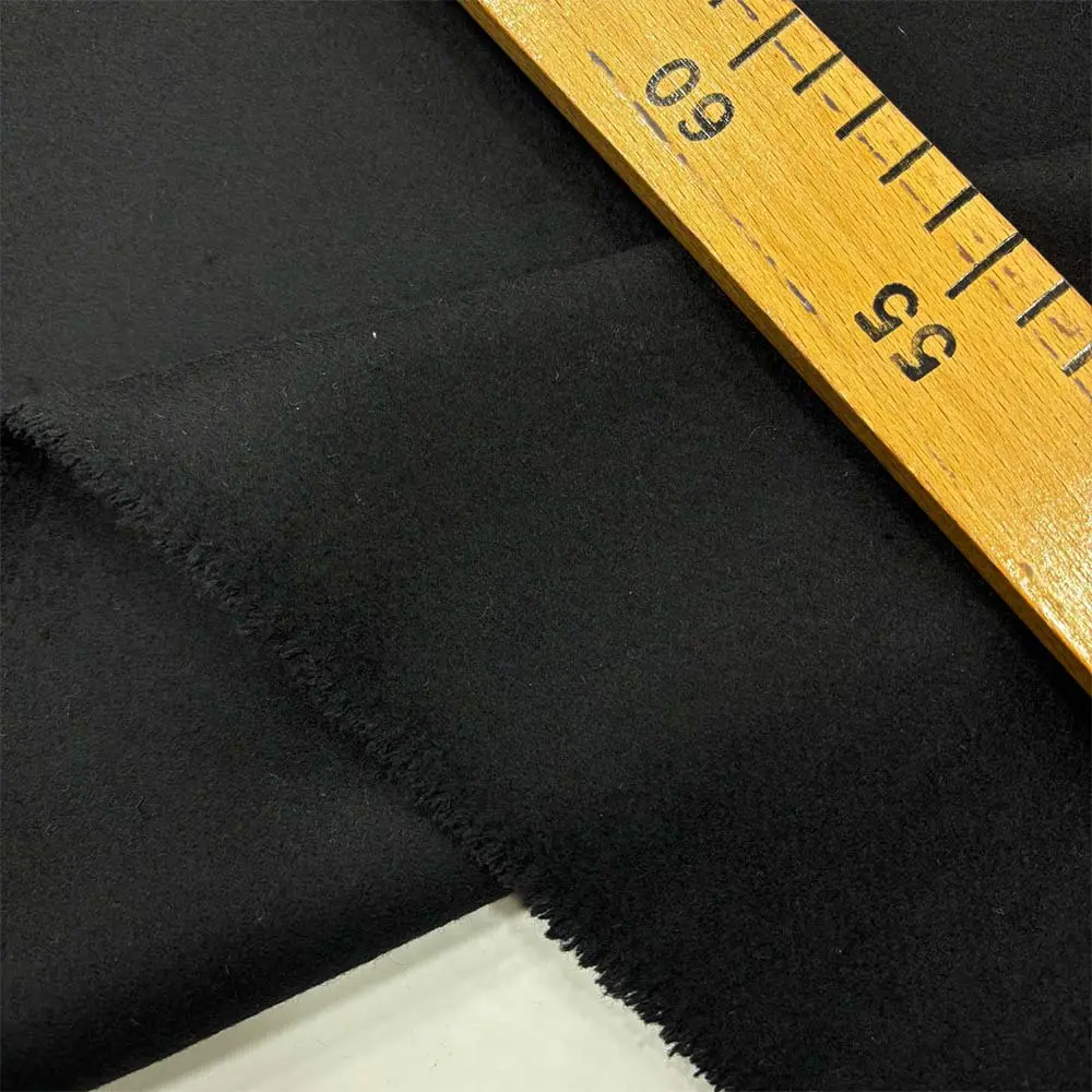 Tok Yün Kaşmir Kumaş Siyah