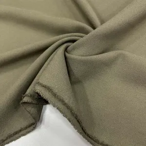 Yün Jourjet Krep Kumaş Açık Haki