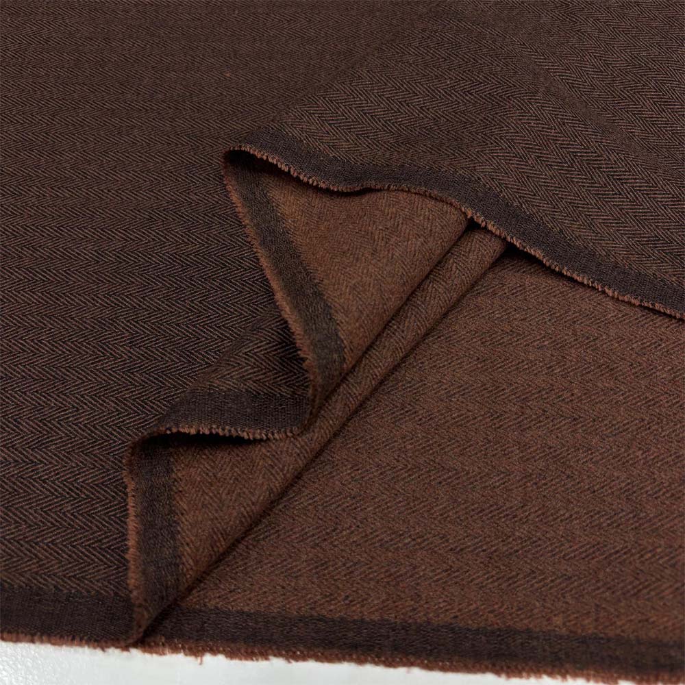 Balıksırtı Flanel Kumaş Kahverengi Balıksırtı Flanel Kumaş Kahverengi