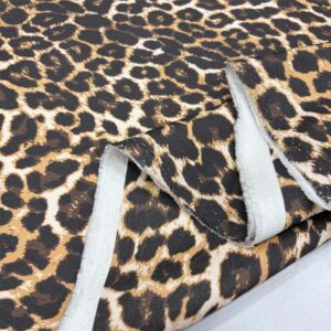 Desenli Kot Kumaş Leopar