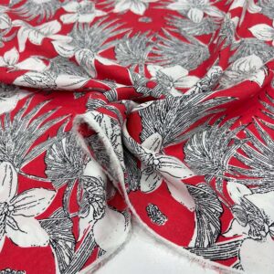 Desenli Viskon Kumaş