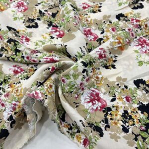 Desenli Viskon Vual Kumaş Desenli Viskon Vual Kumaş