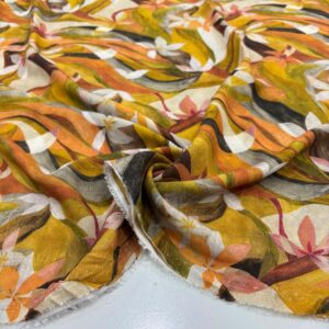 Desenli İpek Vual Kumaş Desenli İpek Vual Kumaş