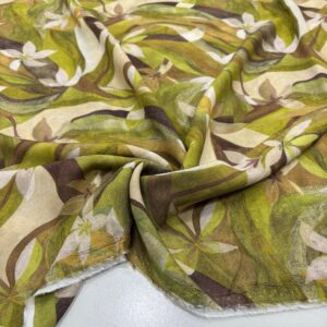 Desenli İpek Vual Kumaş Desenli İpek Vual Kumaş