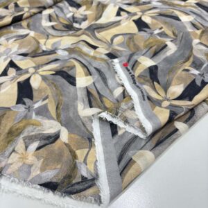 Desenli İpek Vual Kumaş