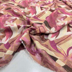 Desenli İpek Vual Kumaş Desenli İpek Vual Kumaş