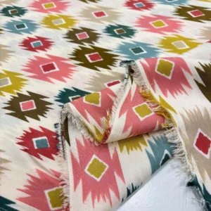 Desenli Viskon Kumaş