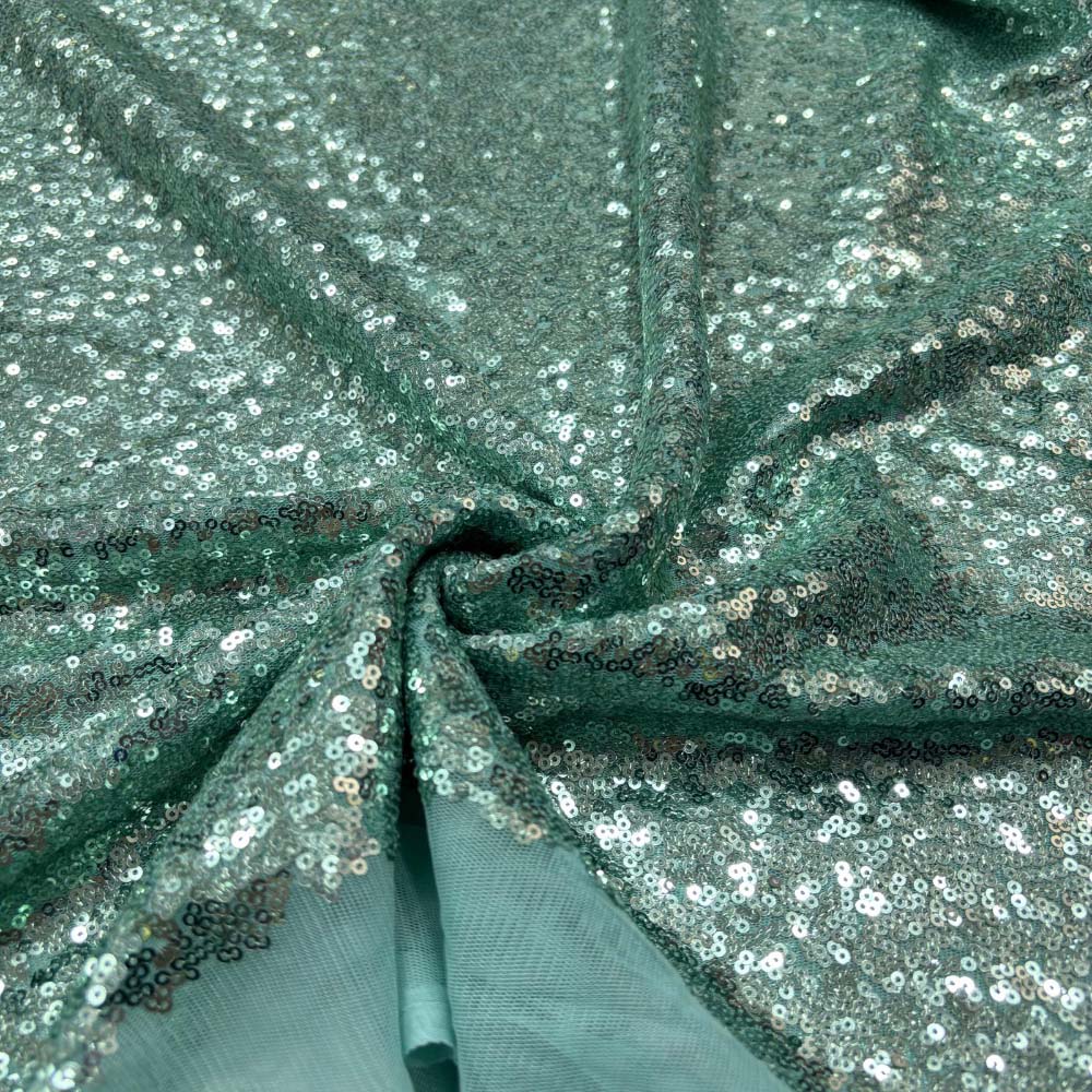 Payet Kumaş Çimen Su Yeşili Payet Kumaş Çimen Su Yeşili