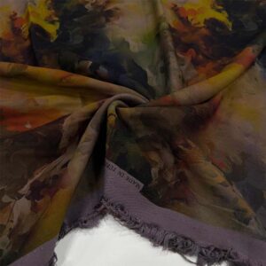 Desenli Belmando Viskon Kumaş