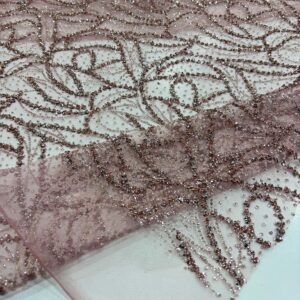 Simli Dantel Kumaş Pudra