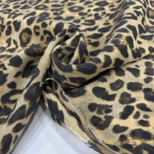 Desenli İpek Vual Kumaş