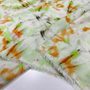 Desenli Pamuk Vual Kumaş