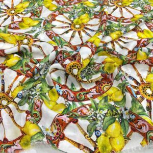 Desenli Viskon Kumaş