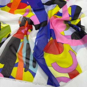 Desenli Şifon Kumaş