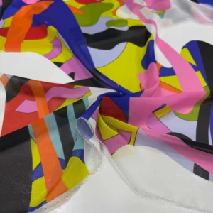 Desenli Şifon Kumaş