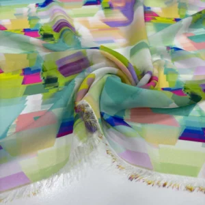 Desenli Şifon Kumaş