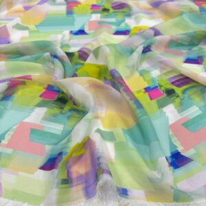 Desenli Şifon Kumaş