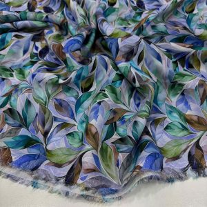 Desenli İpek Vual Kumaş Desenli İpek Vual Kumaş