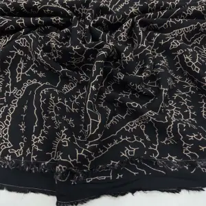 Desenli Viskon Kumaş