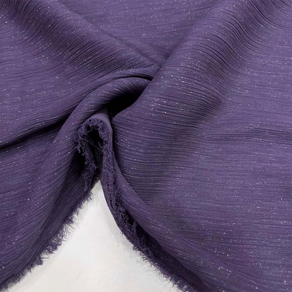 Dökümlü Simli Orkide Kumaş Koyu Mor Dökümlü Simli Orkide Kumaş Koyu Mor