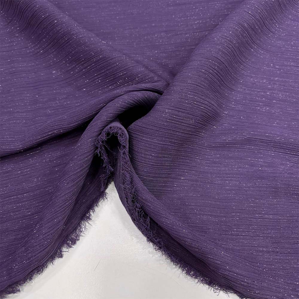 Dökümlü Simli Orkide Kumaş Koyu Mor Dökümlü Simli Orkide Kumaş Koyu Mor