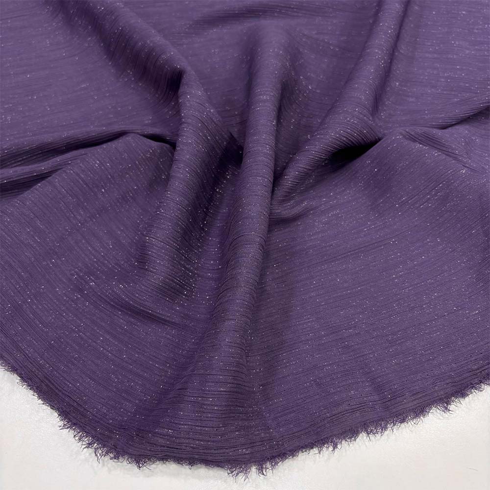 Dökümlü Simli Orkide Kumaş Koyu Mor Dökümlü Simli Orkide Kumaş Koyu Mor