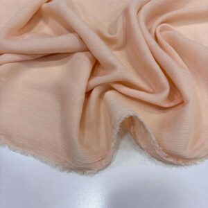 Dökümlü Simli Orkide Kumaş Somon