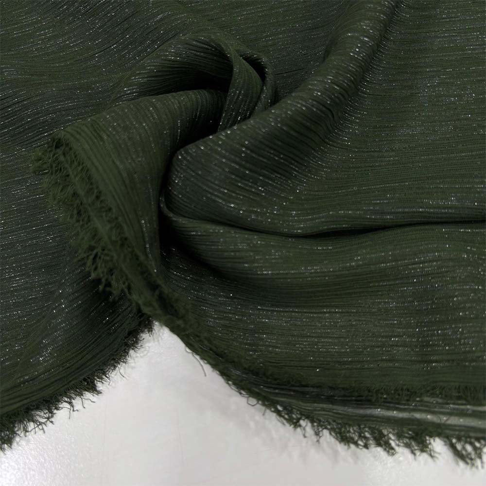 Dökümlü Simli Orkide Kumaş Zümrüt Dökümlü Simli Orkide Kumaş Zümrüt