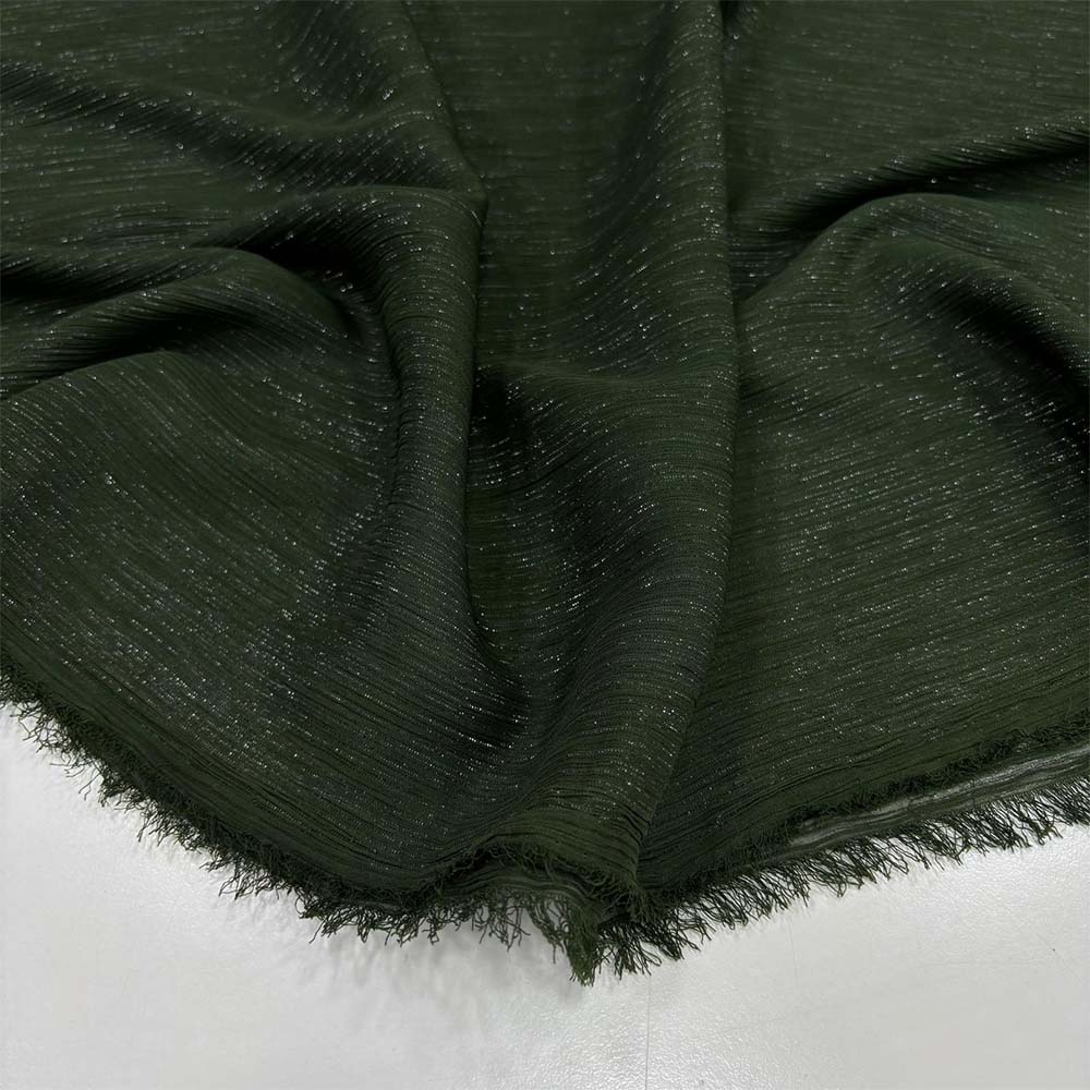 Dökümlü Simli Orkide Kumaş Zümrüt Dökümlü Simli Orkide Kumaş Zümrüt