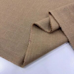 Kareli Flanel Kumaş Camel