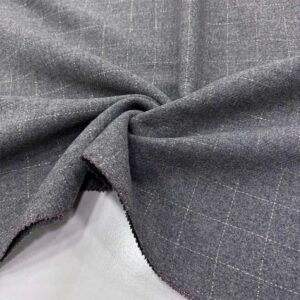 Kareli Flanel Kumaş Gri