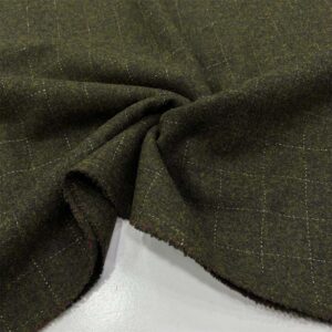 Kareli Flanel Kumaş Haki