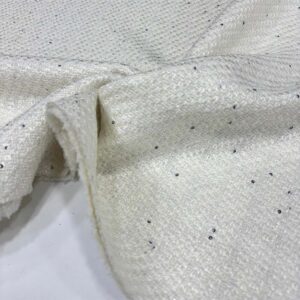 Pullu Şanel Kumaş Ekru