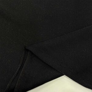 Simli İnce Triko Kumaş Siyah
