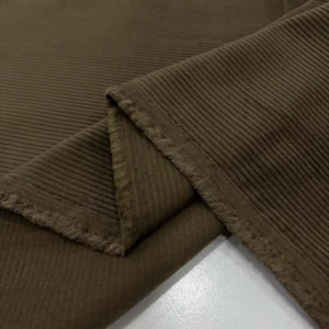 Cosserat Fransız Fitilli Kadife Kumaş Camel