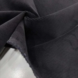 Cosserat Fransız Fitilli Kadife Kumaş Gri